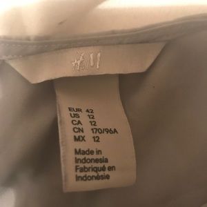 H&M Gray ruffled Shirt